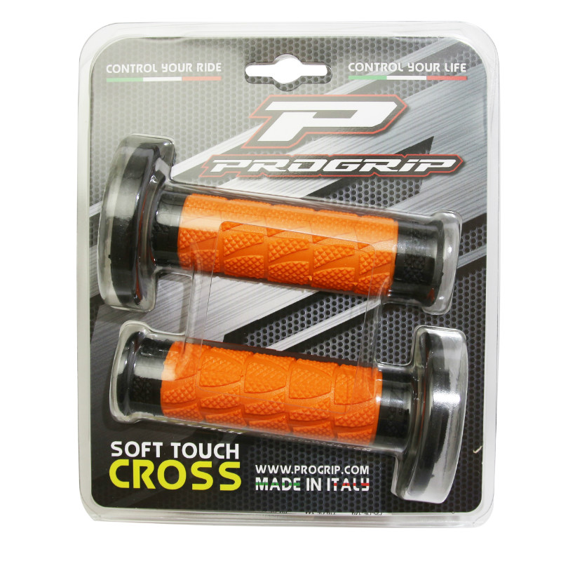 Revêtement de poignée Progrip 783 double densité noir-orange 115 mm (paire) - vue 2