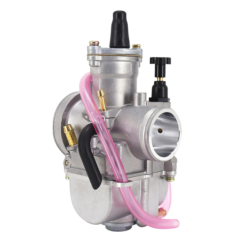 Carburateur PWK 28 silver à boisseau plat avec power jet et starter tirette P2R - vue 3