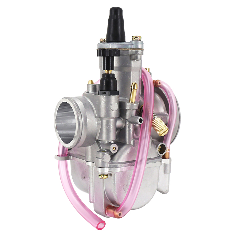 Carburateur PWK 28 silver à boisseau plat avec power jet et starter tirette P2R - vue 4
