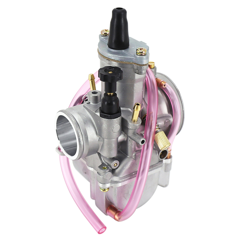 Carburateur PWK 28 silver à boisseau plat avec power jet et starter tirette P2R - vue 5