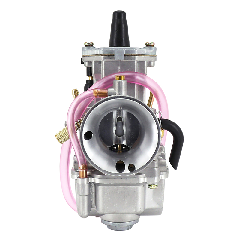 Carburateur PWK 28 silver à boisseau plat avec power jet et starter tirette P2R - vue 6