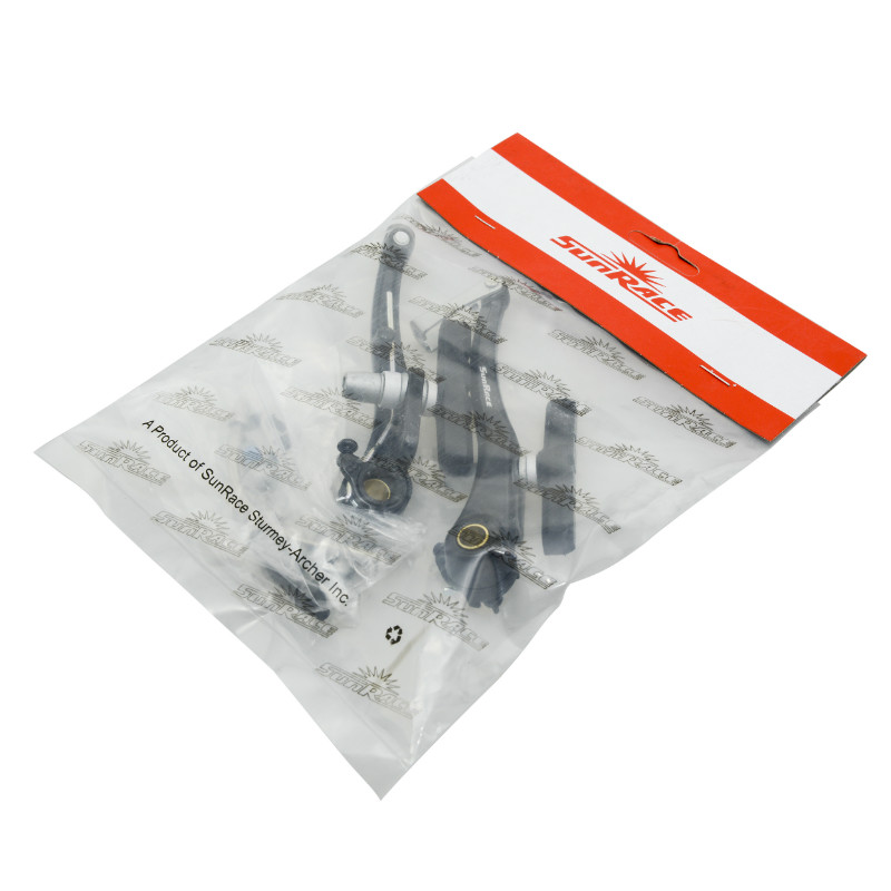 Étrier frein V-brake aluminium Sunrace noir avant 110 mm coude 90° - vue 2