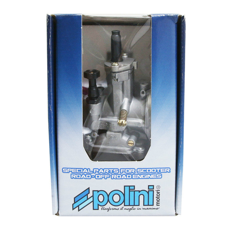 Carburateur Polini PWK 24 mm boisseau plat avec starter à tirette - vue 5