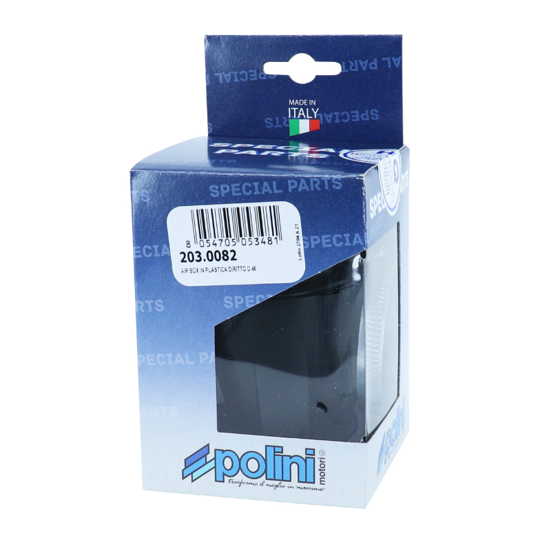 Filtre à air Polini Blue Air Box noir fixation droite diam 46 - vue 3