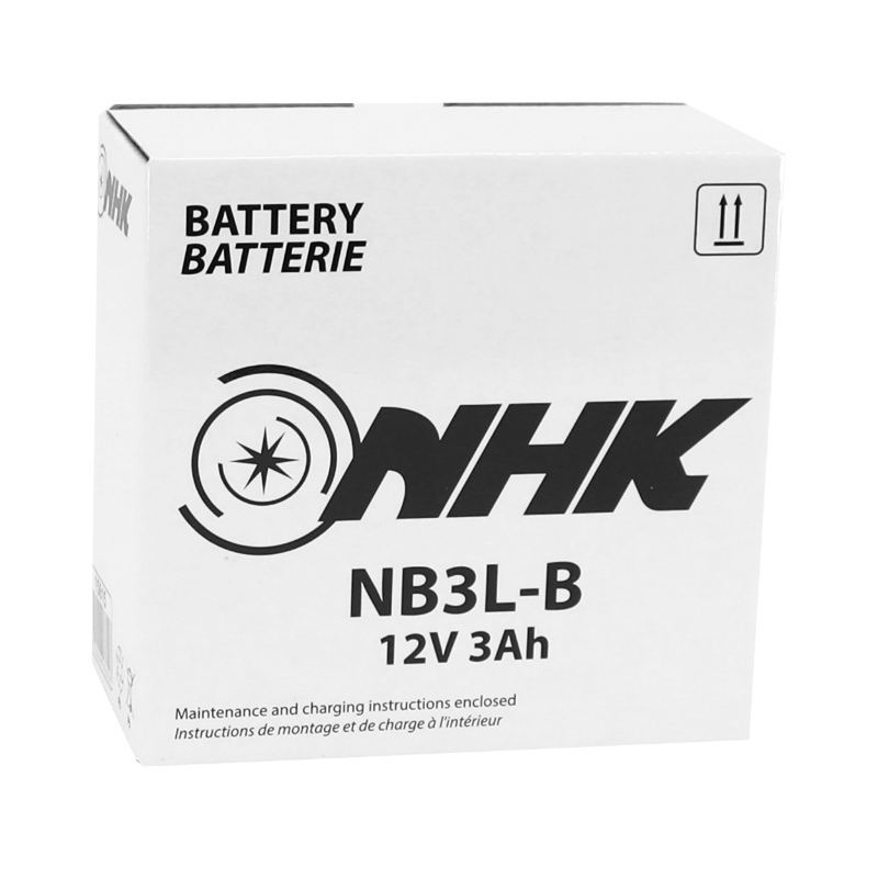 Batterie 12V 3 ah NB3L-B Nhk conventionnelle avec entretien (lg98xl56xh110mm) (qualite premium - equivalent YB3L-B) - vue 4