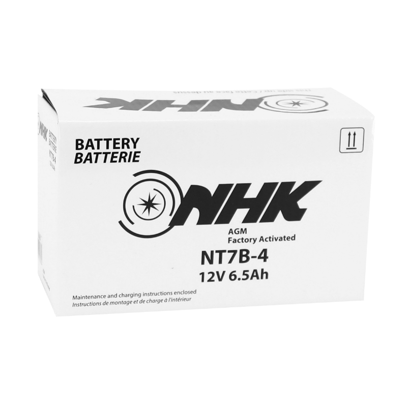 Batterie 12V 6,5 ah NT7B-4 Nhk fa sans entretien prete a l'emploi (lg150xl65xh93mm) (activee en usine-fa - qualite premium - equivalent YT7B-4 - sla - gel) - vue 2