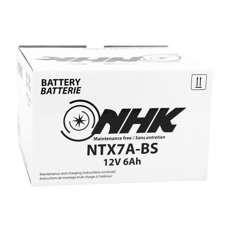 Batterie 12V 6 ah NTX7A-BS Nhk MF sans entretien livree avec pack acide (lg151xl88xh94mm) (qualite premium - equivalent YTX7A-BS) - vue 4