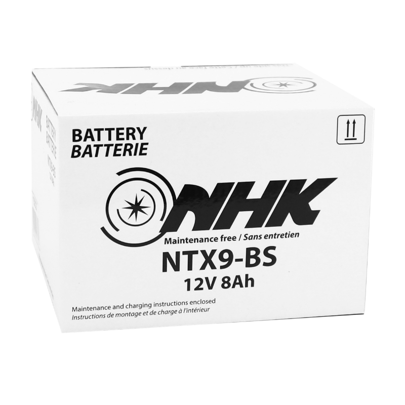 Batterie 12V 8 ah NTX9-BS Nhk MF sans entretien livree avec pack acide (lg151xl88xh107mm) (qualite premium - equivalent YTX9-BS) - vue 4