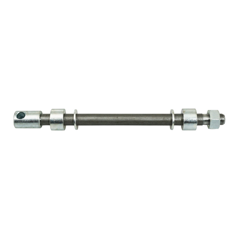 Axe de roue cyclo diam 12 x 100 x 213 mm adaptable Leleu arrière complet Sélection P2R - vue 2
