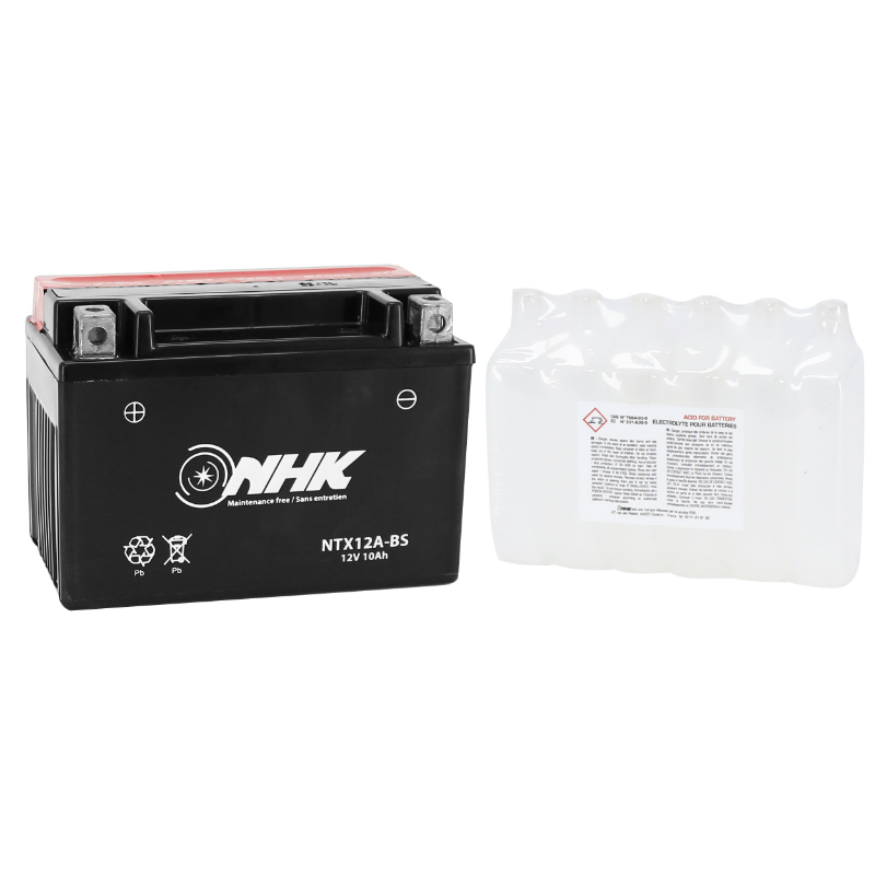 Batterie 12V 10 ah NTX12A-BS Nhk MF sans entretien livree avec pack acide (lg150xl87xh104mm) (qualite premium - equivalent YT12A-BS) - vue 2