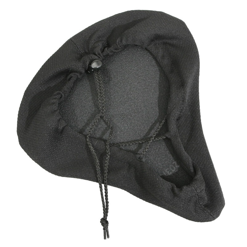 Couvre-selle vélo Newton gel mémoire de forme noir (245x230mm) - vue 2