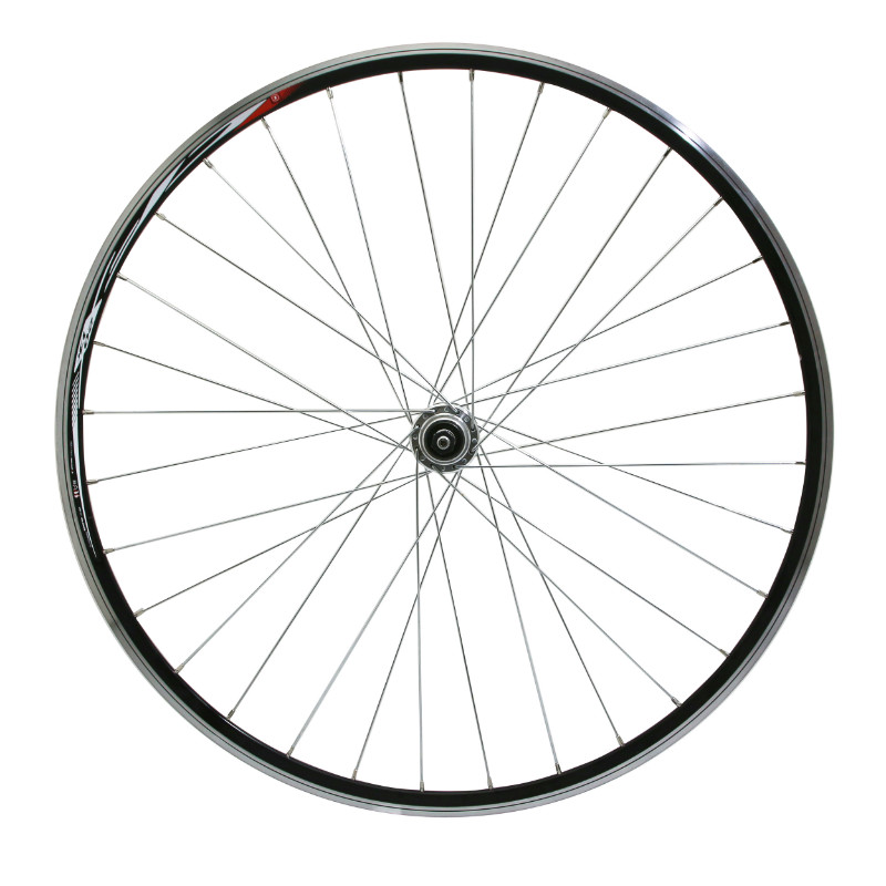 Roue route VELOX 700 Élan CFX arrière moyeu aluminium roue libre 7-6-5V 32 rayons galva jante 13C noir - vue 2