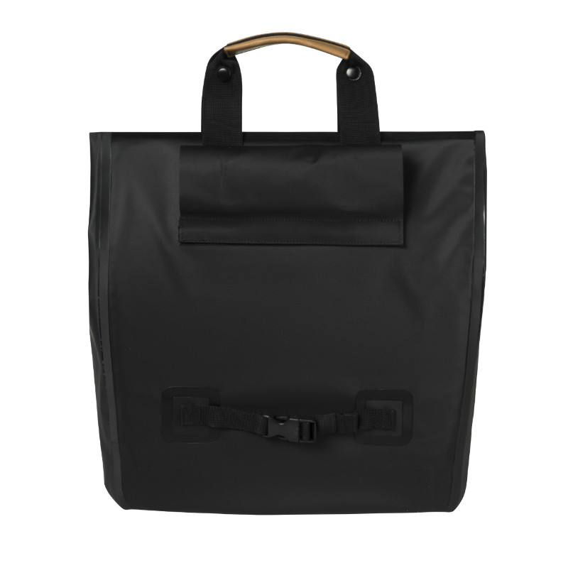 Sacoche arrière vélo latérale Basil Urban Dry Shopper noir waterproof 20L (32x15x37cm) - vue 2