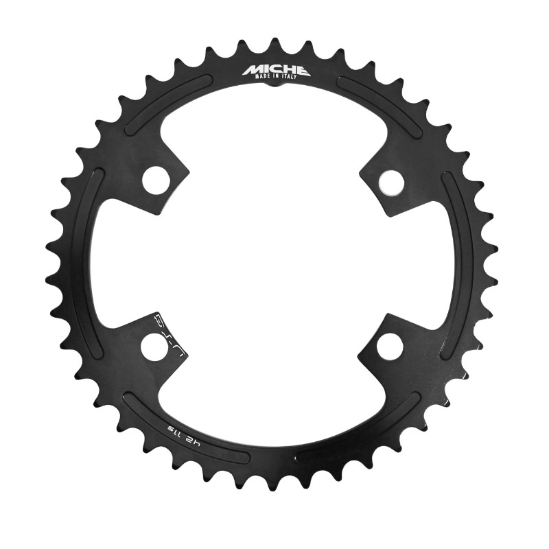 Plateau route 4BRA d.110 pour shimano ultegra R8000 - R8050 - 6800 Miche 42DTS interieur noir 11V. compatible 105 5800