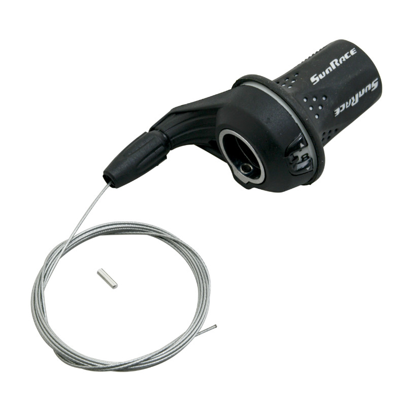 Manette de dérailleur droite 8 vitesses Sunrace poignée tournante - vue 2