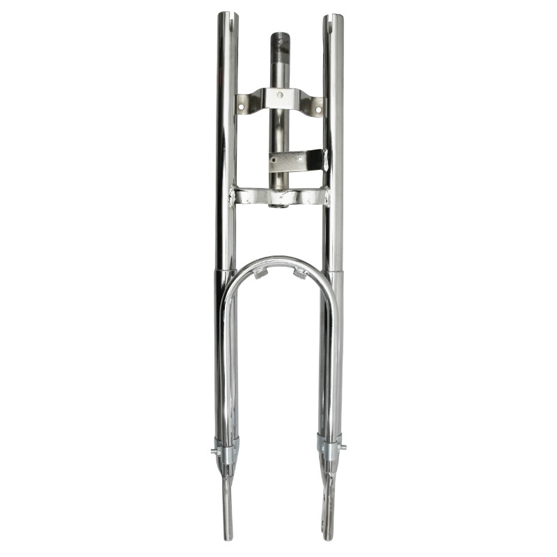 Fourche cyclo adaptable Peugeot 103 MVL Vogue chromée Sélection P2R - vue 3