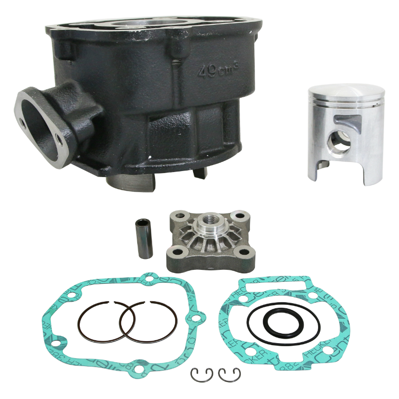 Haut moteur 50 à boîte Polini fonte pour Derbi 50 Senda 2006+, GPR 2006+, Gilera 50 SMT 2006+, RCR 2006+ (moteur Derbi Euro 3)