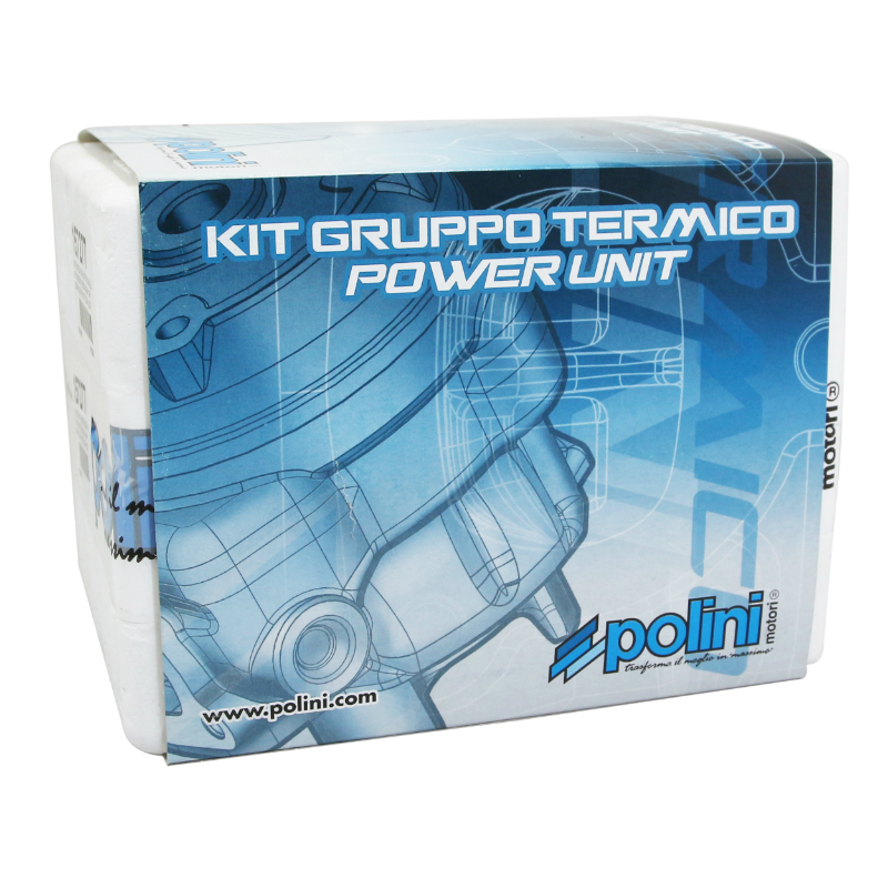 Haut moteur 50 à boîte Polini fonte pour Derbi 50 Senda 2006+, GPR 2006+, Gilera 50 SMT 2006+, RCR 2006+ (moteur Derbi Euro 3) - vue 2