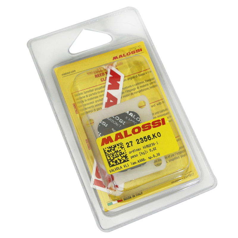Clapet Malossi pour Peugeot 103 SP-MVL, SPX-RCX VL1 Karbonit 0,30 mm - vue 3