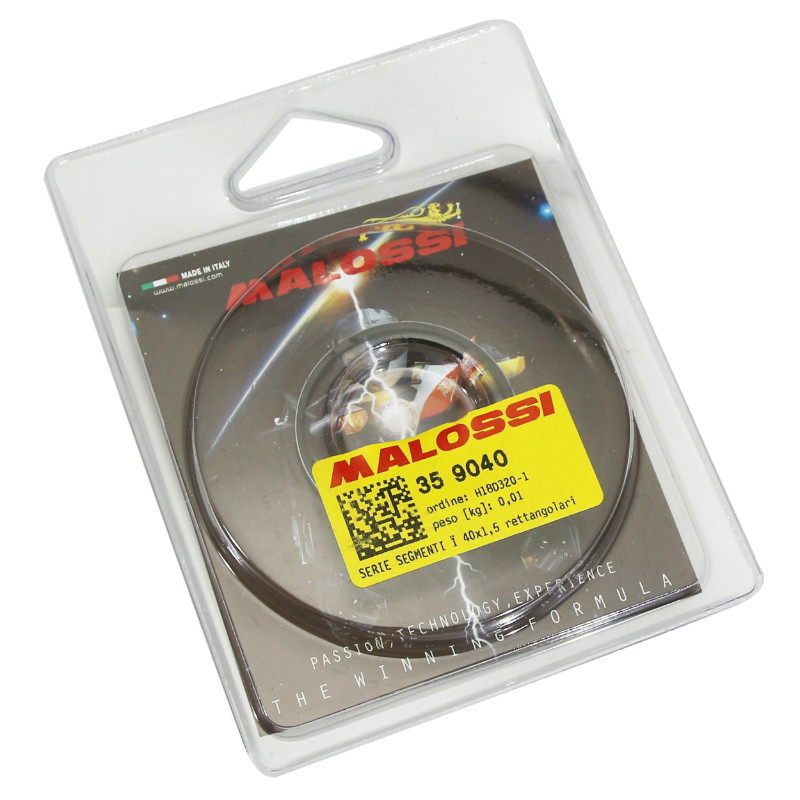 Segment cyclo Malossi pour Peugeot 103 MVL, SP, RCX, SPX, Vogue 40x1,5 mm (paire) - vue 2