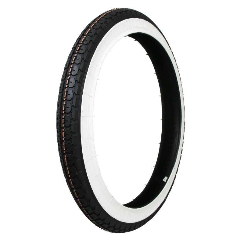 Pneu cyclo 17'' 2.25-17 Mitas B4 flancs blancs TT 39J renforcé