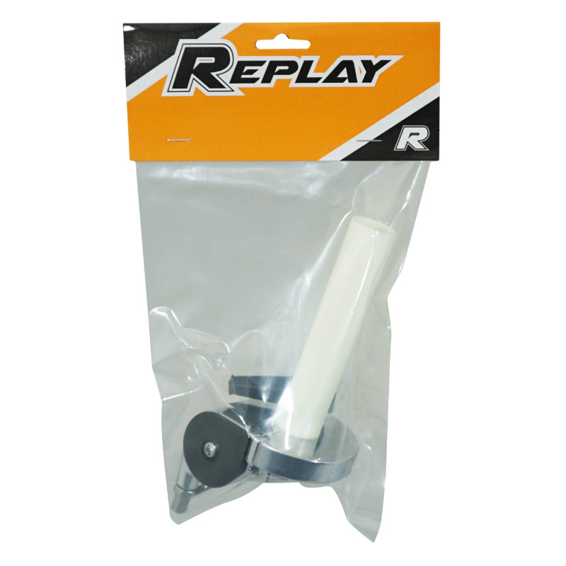Poignée de gaz 50 à boîte Replay tirage rapide rotation 90° alu poli - vue 4