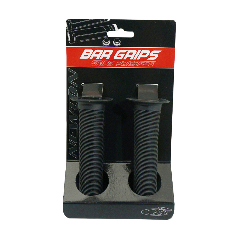 Poignées BMX noir 130 mm diamètre 19 mm NEWTON (paire) - vue 2