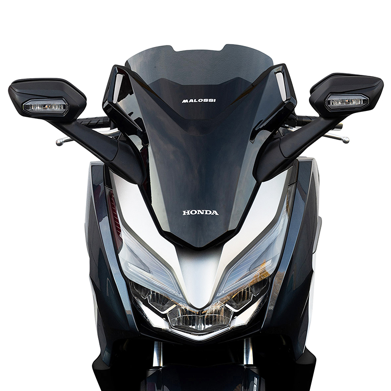 Pare-brise Malossi Honda Forza 125 300 2015-2020 fumé 400x395 mm - vue 2