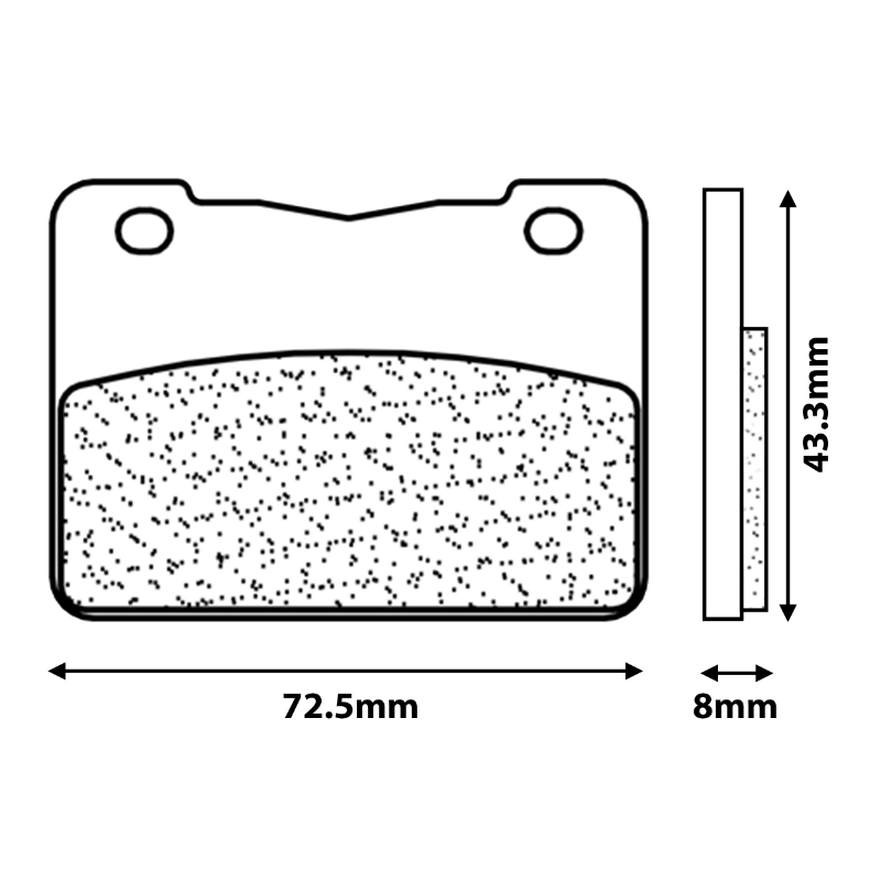 Plaquettes de frein CL Brakes pour SYM 400-600 Maxsym 2011+ et 500 Maxsym 2020+ avant (3110 MSC) - vue 2