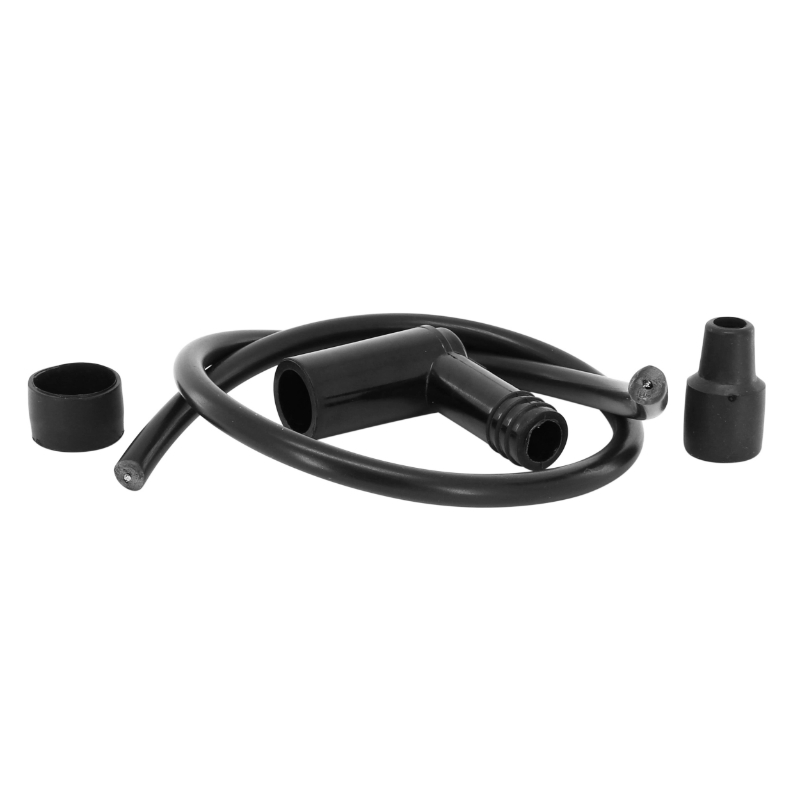Antiparasite P2R résine 90° standard noir avec fil de bougie diamètre 7 mm (50 cm) pour bougie sans olive - vue 3