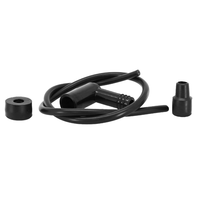 Antiparasite P2R résine 90° standard noir avec fil de bougie diamètre 6 mm (50 cm) pour bougie sans olive - vue 3
