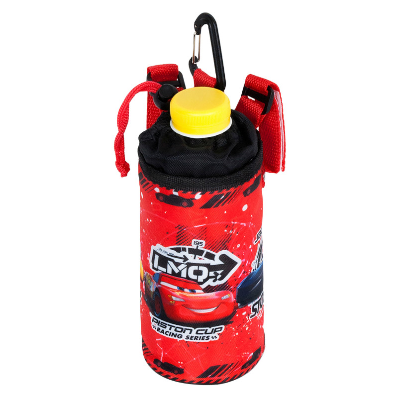 Porte-bidon souple enfant Disney Cars rouge avec fixation cintre par velcro - vue 4