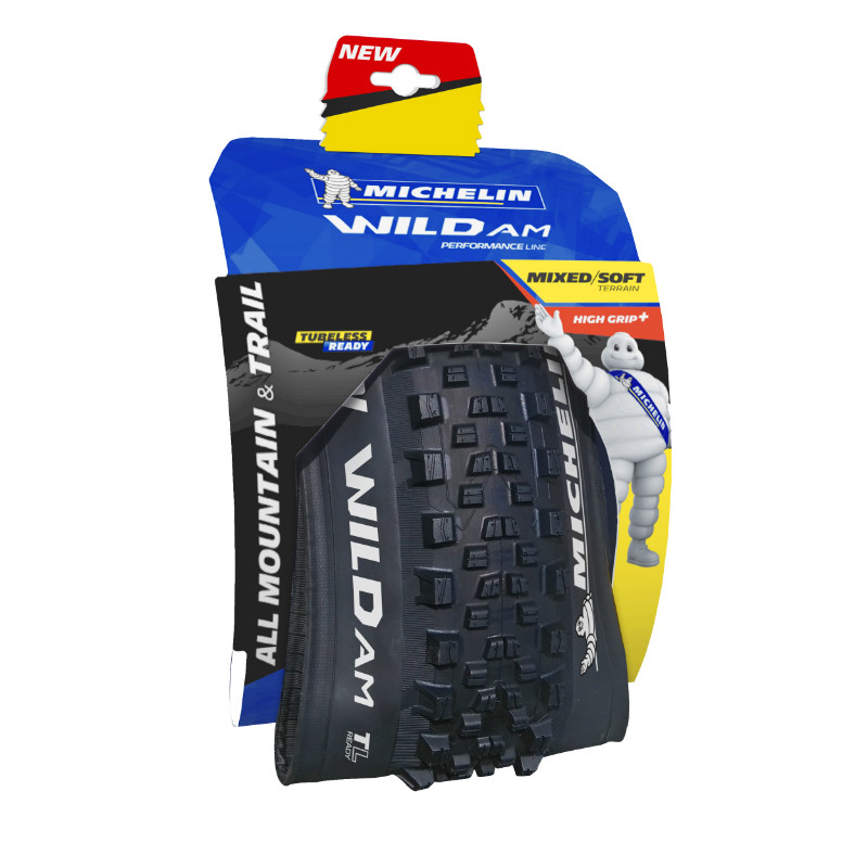 Pneu VTT 26 x 2.25 Michelin wild am performance tubeless ready TS (57-559) compatible vae - vue 2