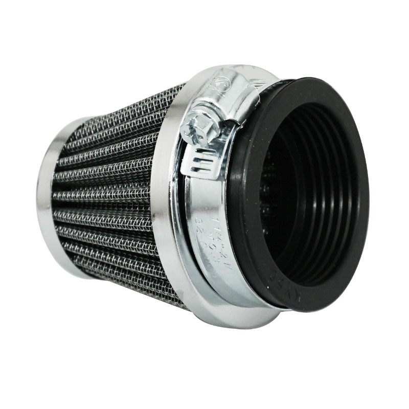 Filtre à air Replay KN grille acier chrome fixation droite diamètre 50 mm - vue 2