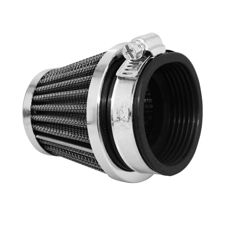 Filtre à air Replay KN grille acier chrome fixation droite diamètre 55 mm - vue 2