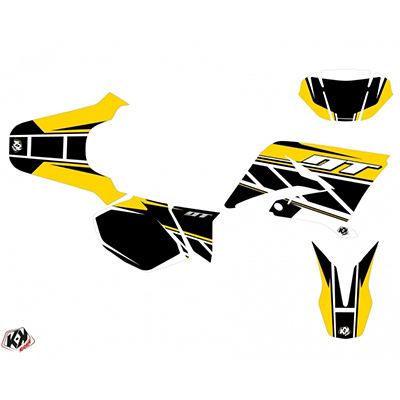 Kit décoration autocollant Yamaha DT 50 2007-2011 jaune replica KUTVEK - vue 2