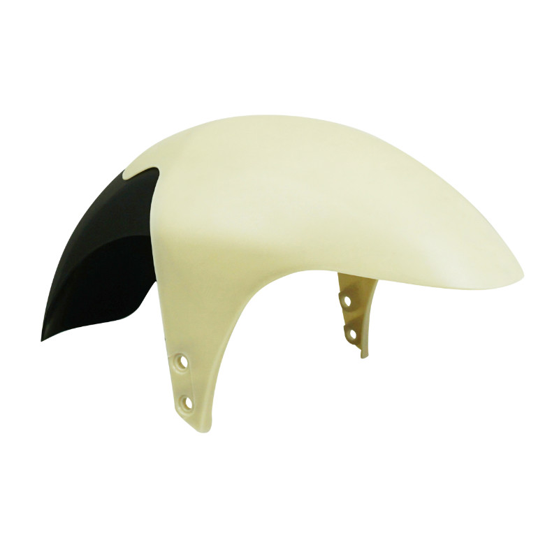 Garde-boue avant scooter adaptable Gilera 50-125 DNA 1997-2006 blanc-noir P2R - vue 2