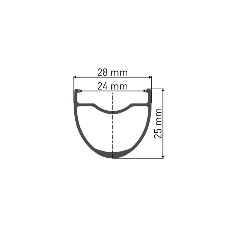 Roue gravel disque 700 Dt Swiss G1800-25 avant centerlock tubeless ready axe traversant 12-100MM noir jante 24C - vue 2