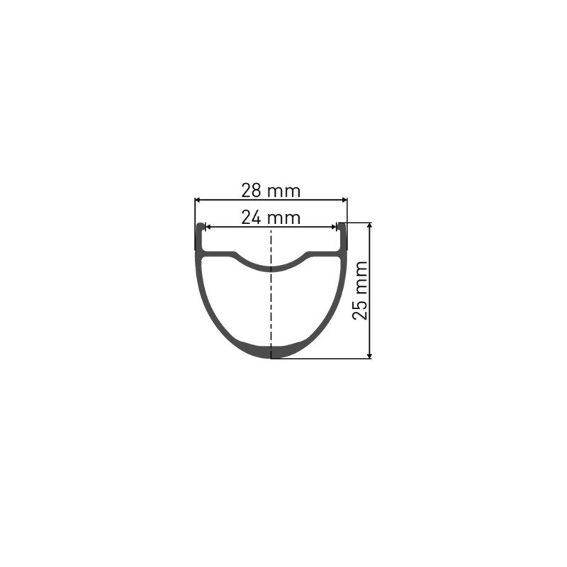 Roue gravel disque 700 Dt Swiss G1800-25 arriere centerlock cassette shimano 12-11-10V tubeless ready axe traversant 12-142MM noir jante 24C - vue 2