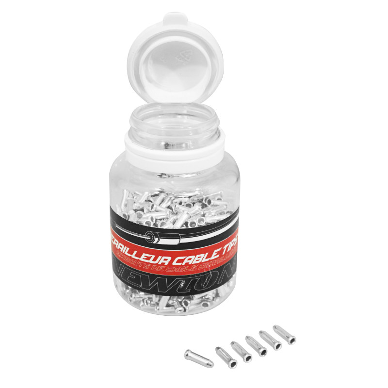 Embout de câble dérailleur 1,5-1,8 mm argent P2R (boîte de 500)