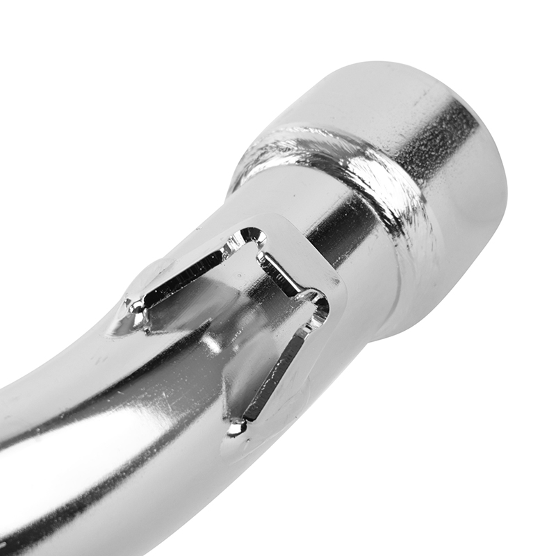 Pot 50 a boite voca chromed pour minarelli 50 AM6, beta 50 RR 1999+2011-RIEJU 50 MRT, SMX, RMX, rr-peugeot 50 XPS, XP6-MBK 50 x-limit-yamaha 50 DTR (passage bas - silencieux alu bleu) - vue 8