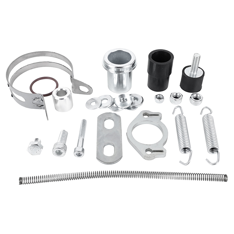 Silencieux Voca Racing chromé boîte pour Derbi 50 Senda, Senda DRD, Aprilia 50 RX/SX passage haut alu noir - vue 4