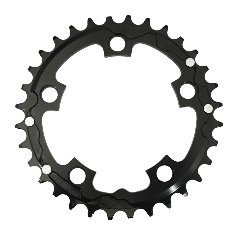 Plateau VTT 5BRA d.94 Stronglight triple 32DTS noir milieu alu 7075 8-9V. - vue 2