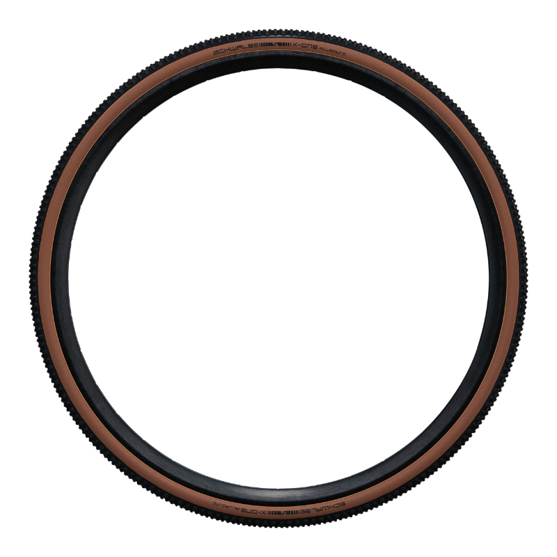 Pneu cyclocross Schwalbe X-One Allround 700 x 33 noir-bronze tubeless ready TS - vue 3