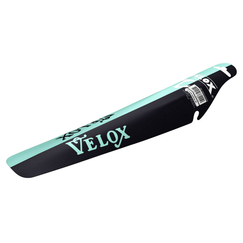 Garde-boue route-VTT clipsable arrière Velox vert céleste-noir - vue 2