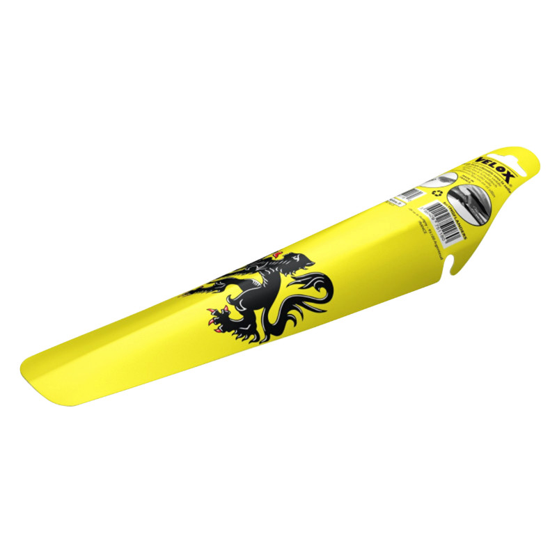 Garde-boue route-VTT clipsable arrière Velox jaune Lion des Flandres - vue 2