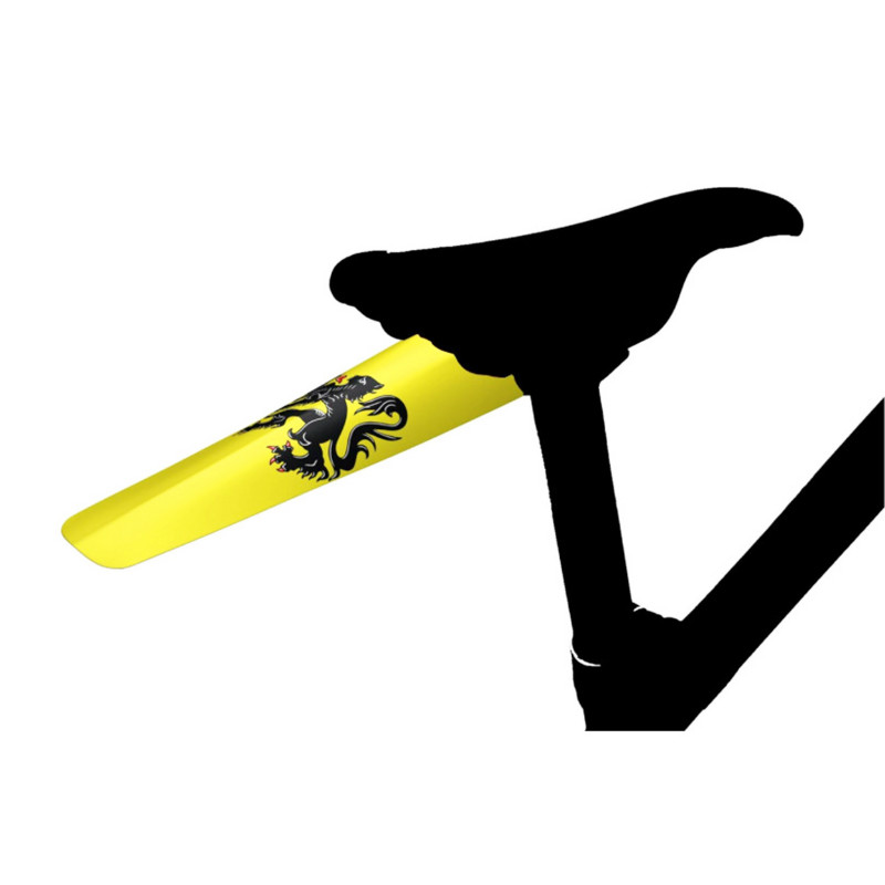 Garde-boue route-VTT clipsable arrière Velox jaune Lion des Flandres - vue 3