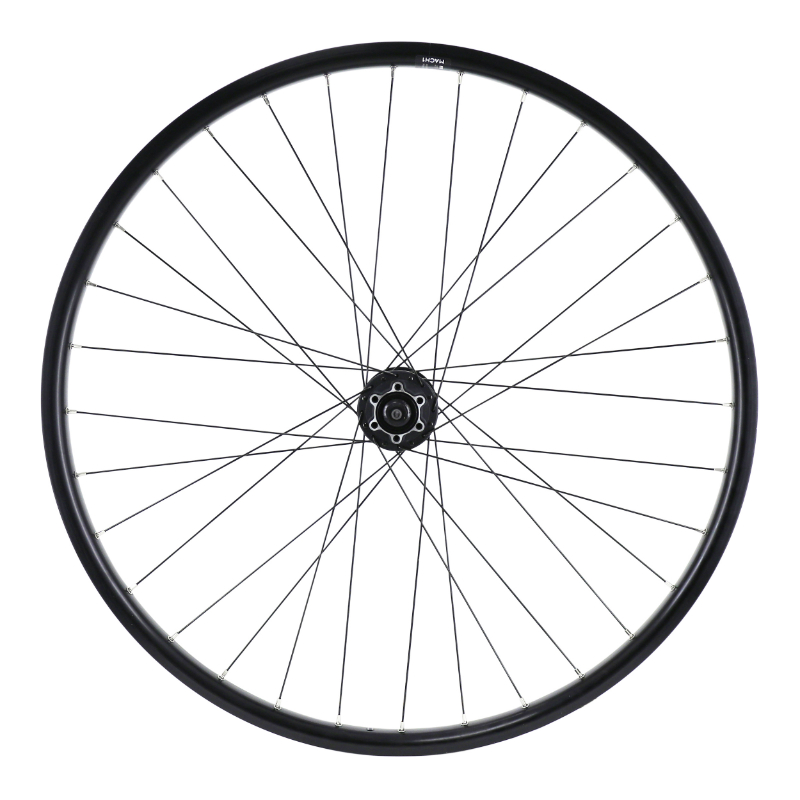 Roue VTC VAE disque blocage 700 x 35 - 28" M910 avant noir moyeu Shimano M475 disque 6 trous tubeless ready jante 21C 32 rayons - vue 2