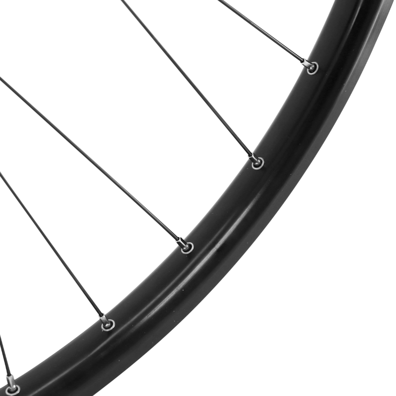 Roue VTC VAE disque blocage 700 x 35 - 28" M910 avant noir moyeu Shimano M475 disque 6 trous tubeless ready jante 21C 32 rayons - vue 4