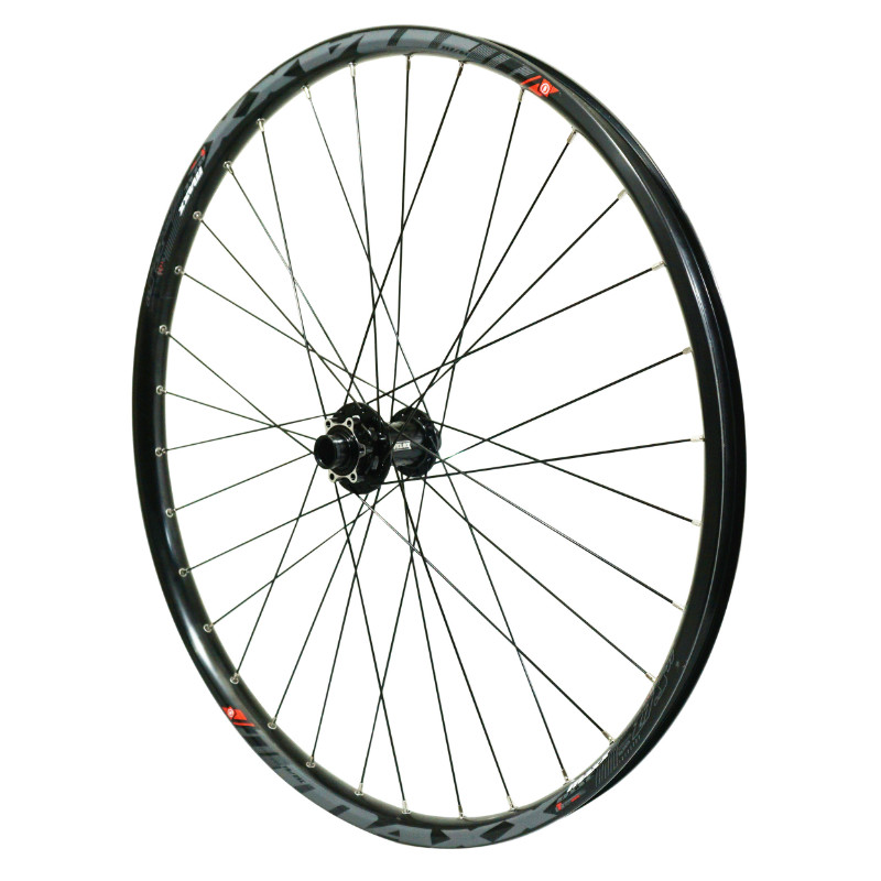 ROUE VTT DISQUE 27.5" MAXX 25 FREERIDE TUBELESS READY DISQUE 6 TROUS AVANT NOIR VELOX AXE TRAVERSANT 20-110 - JANTE 25C 32 RAYONS